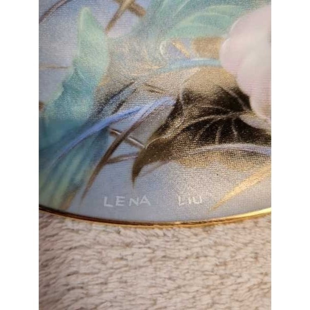 W.F. George The Swans Plate First Issue Lena Liu Art Collectible Porcelain - Picture 5 of 5
